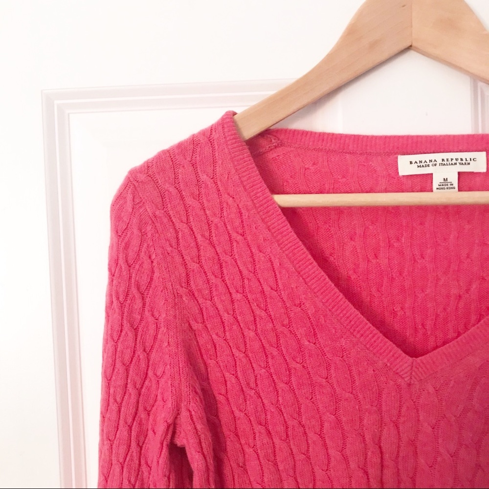 Banana Republic pink sweater